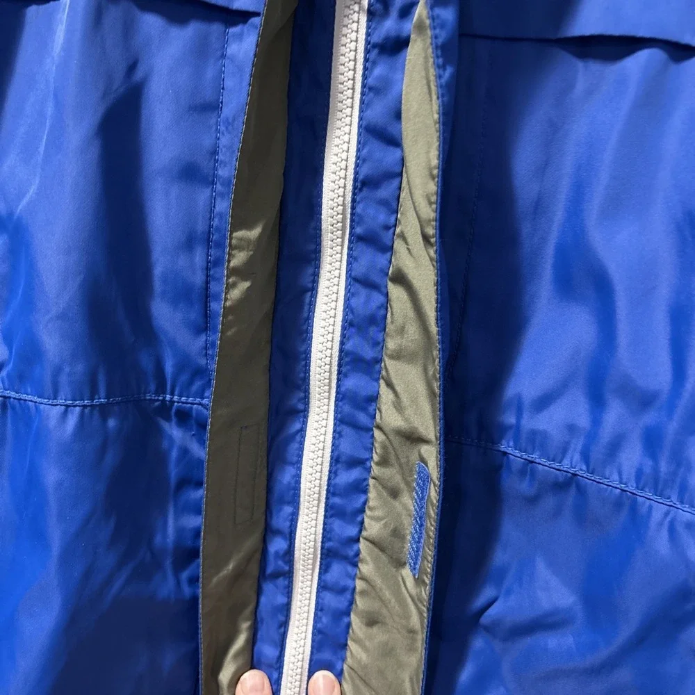 Gap‎ Boys Blue Hooded Zip Rain Jacket XXL 14-16